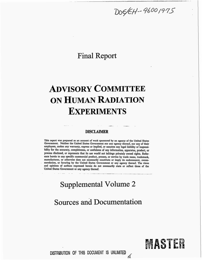 human radiation experiments albert stevens